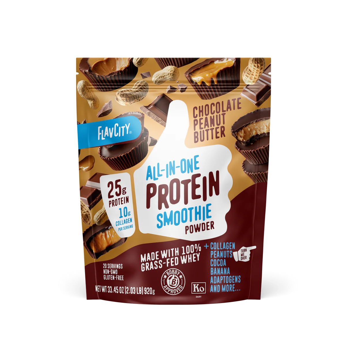 Chocolate Peanut Butter Protein Smoothie